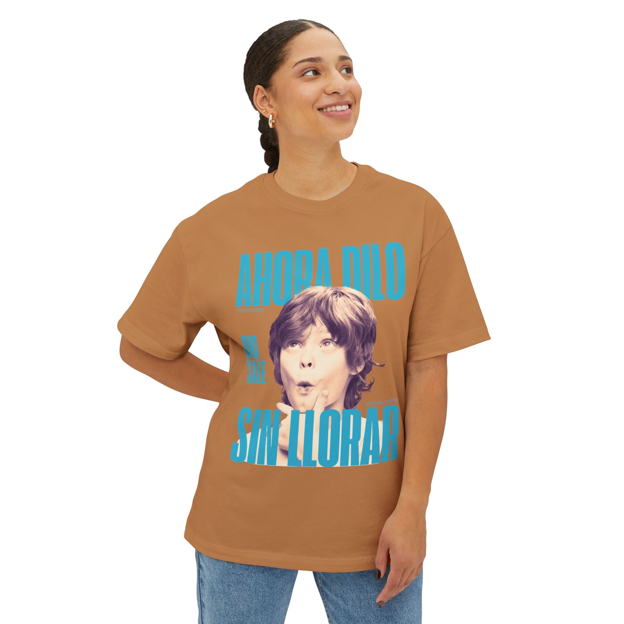 Ahora dilo sin llorar NIÑITO - Unisex Oversized Boxy Tee