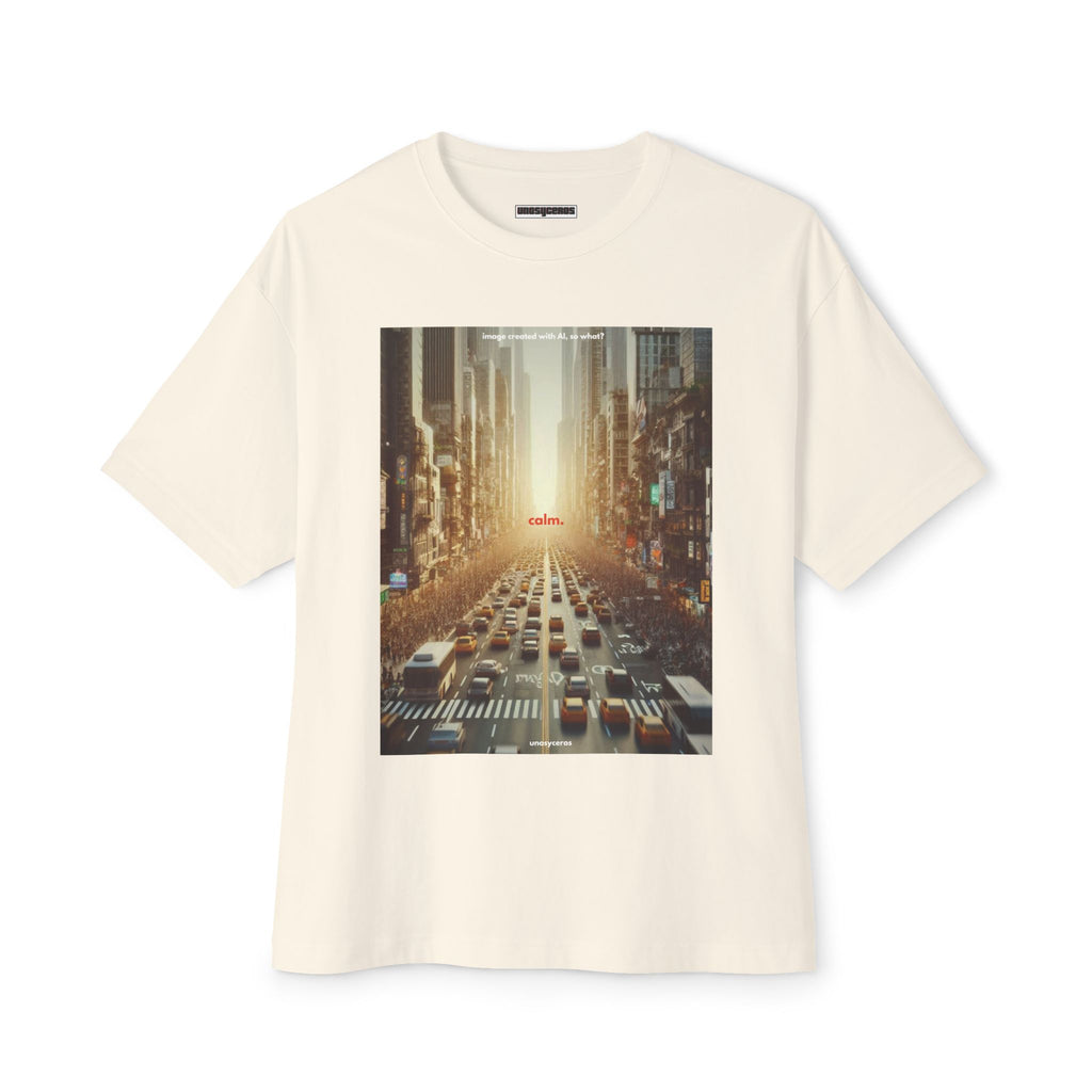 Calm. - Unisex Oversized Boxy Tee