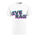 Graphic Cut & Sew Tee — LEVERAGE Bold Center Stripe Text T‑Shirt