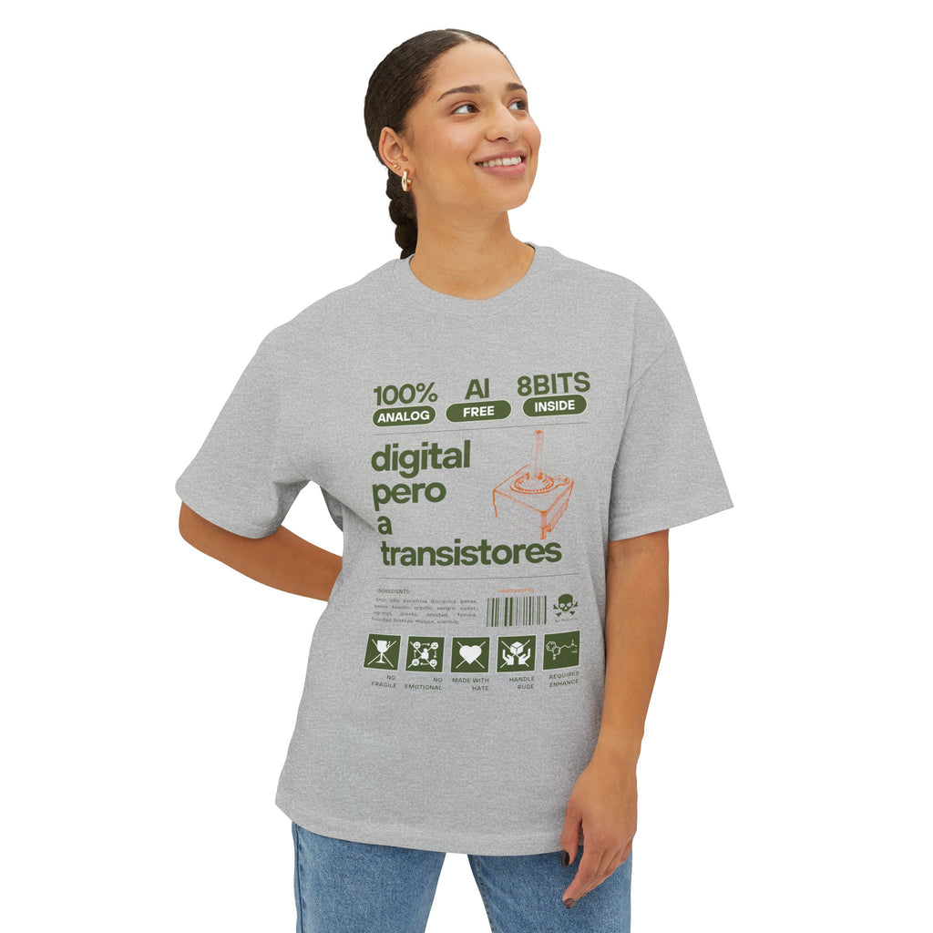 Digital con transistores - Unisex Oversized Boxy Tee