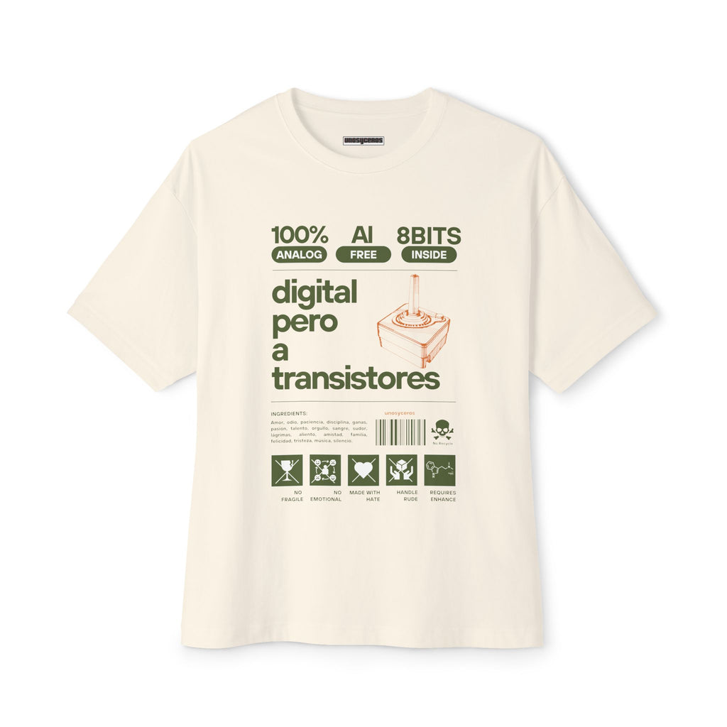 Digital con transistores - Unisex Oversized Boxy Tee