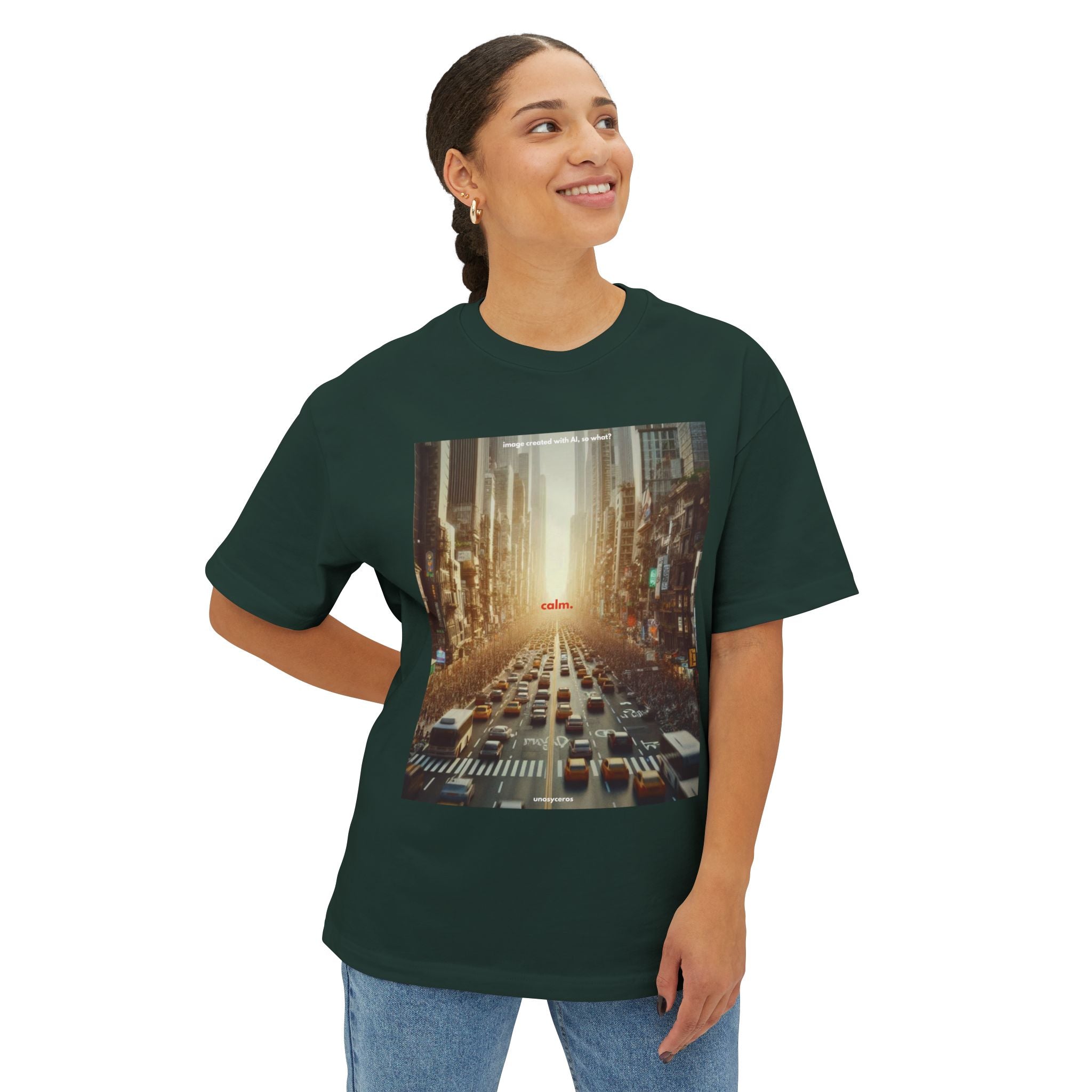 Calm. - Unisex Oversized Boxy Tee