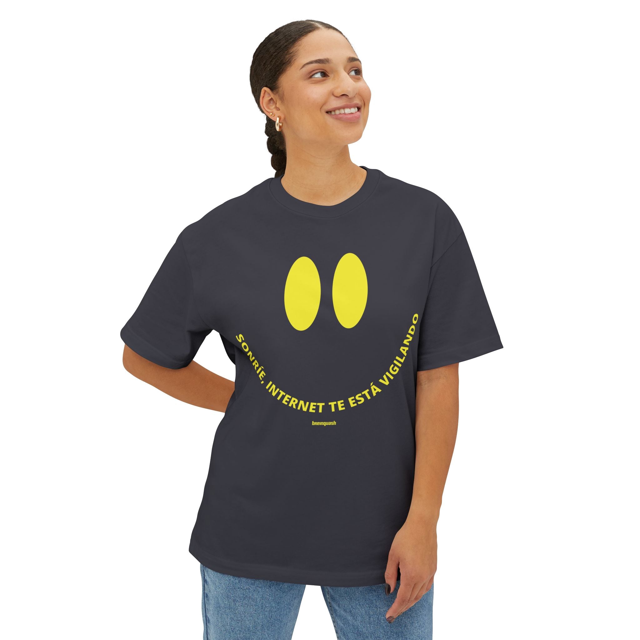 Sonríe, internet te está vigilando 1 - Unisex Oversized Boxy Tee