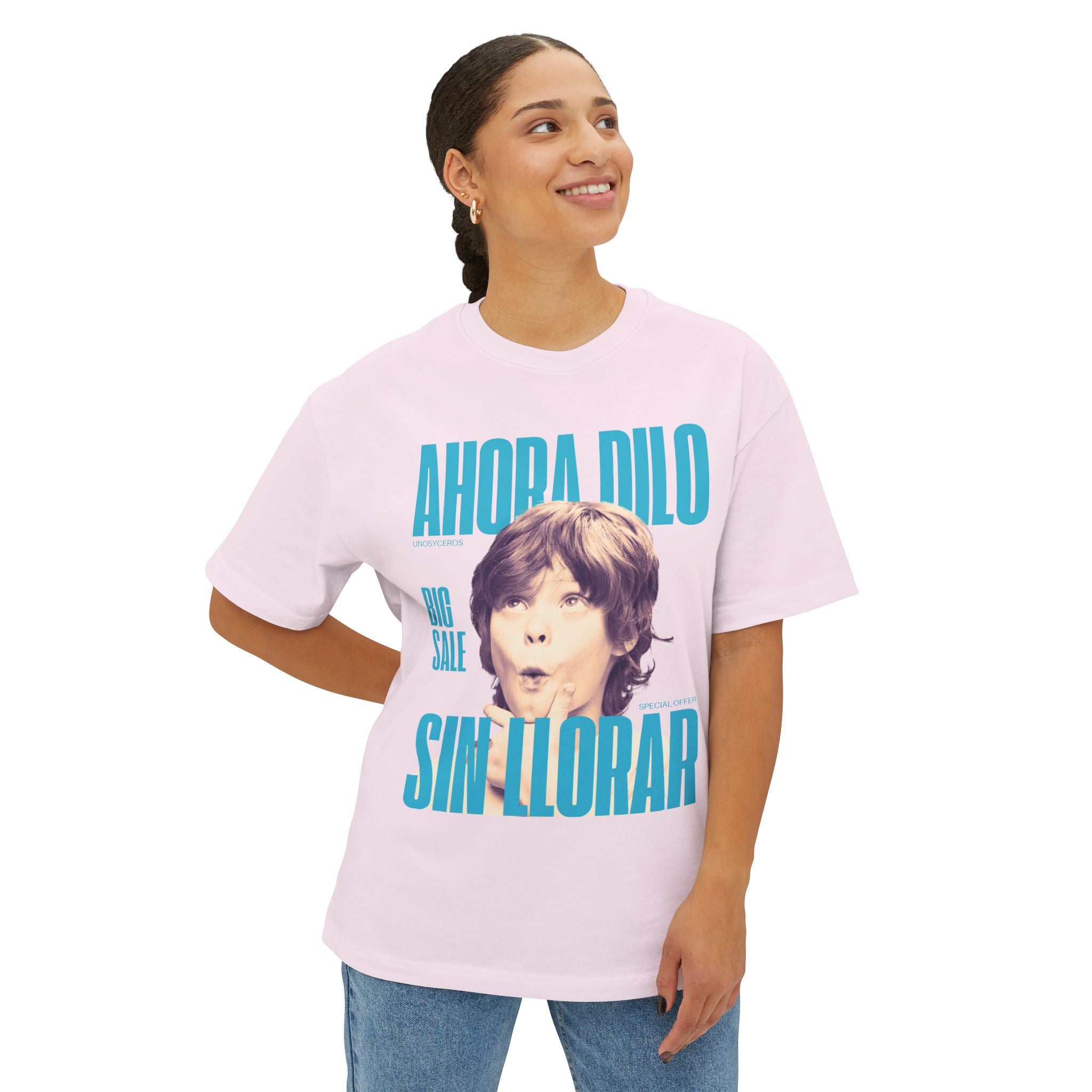 Ahora dilo sin llorar NIÑITO - Unisex Oversized Boxy Tee