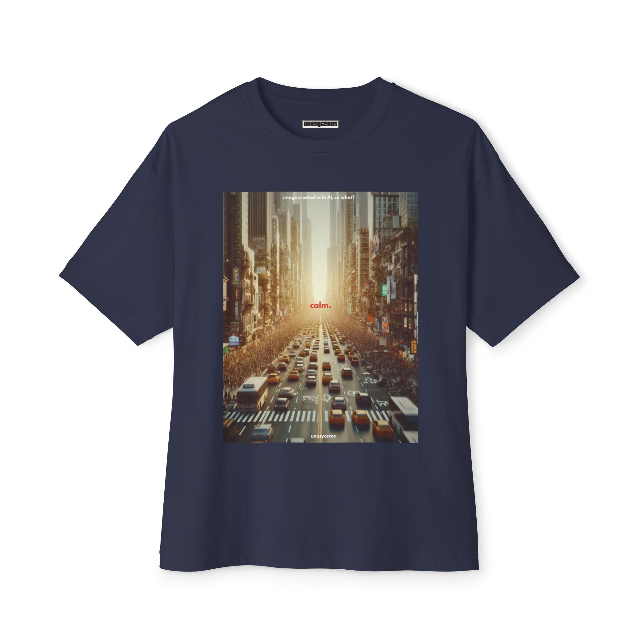 Calm. - Unisex Oversized Boxy Tee