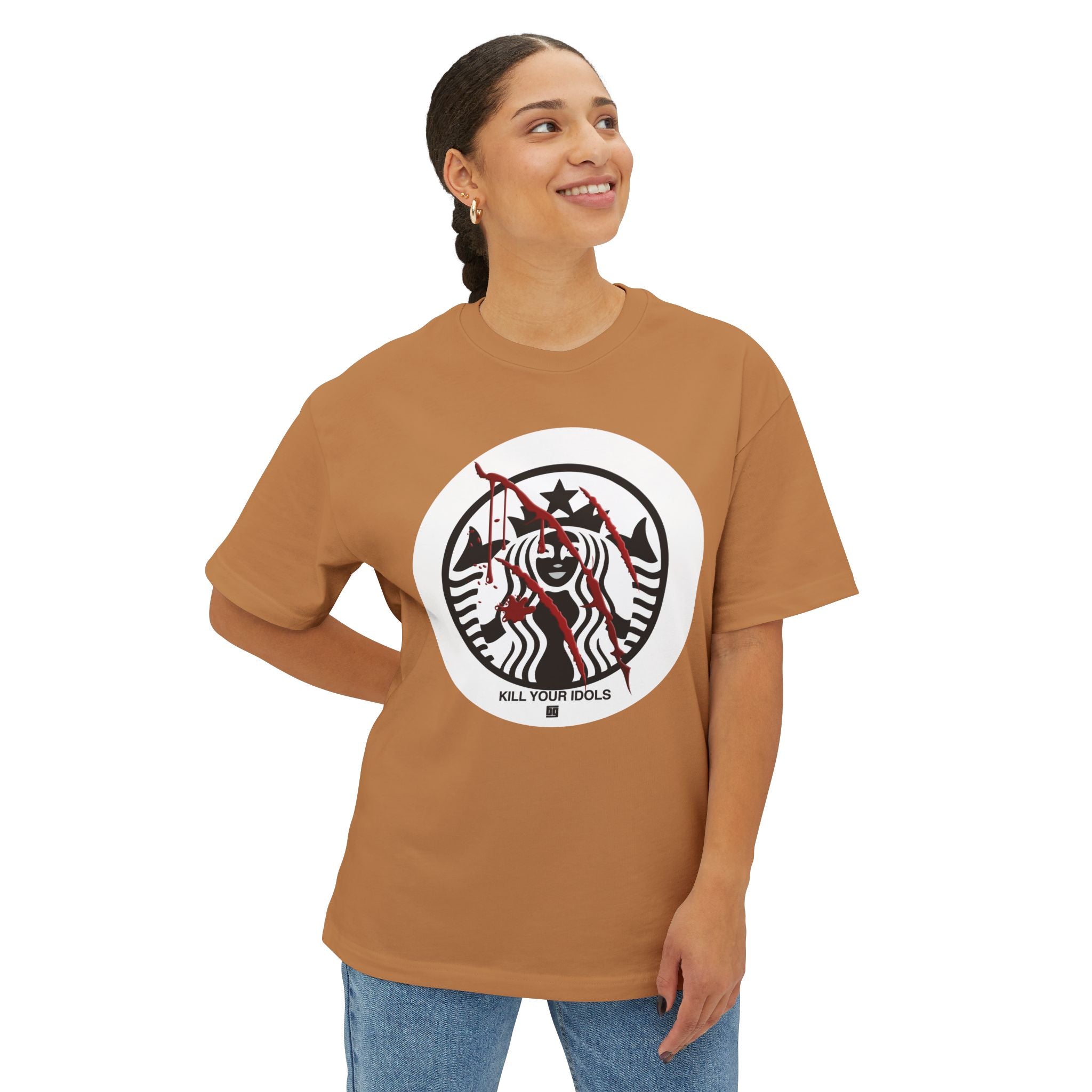 Starbucks 2 - Unisex Oversized Boxy Tee