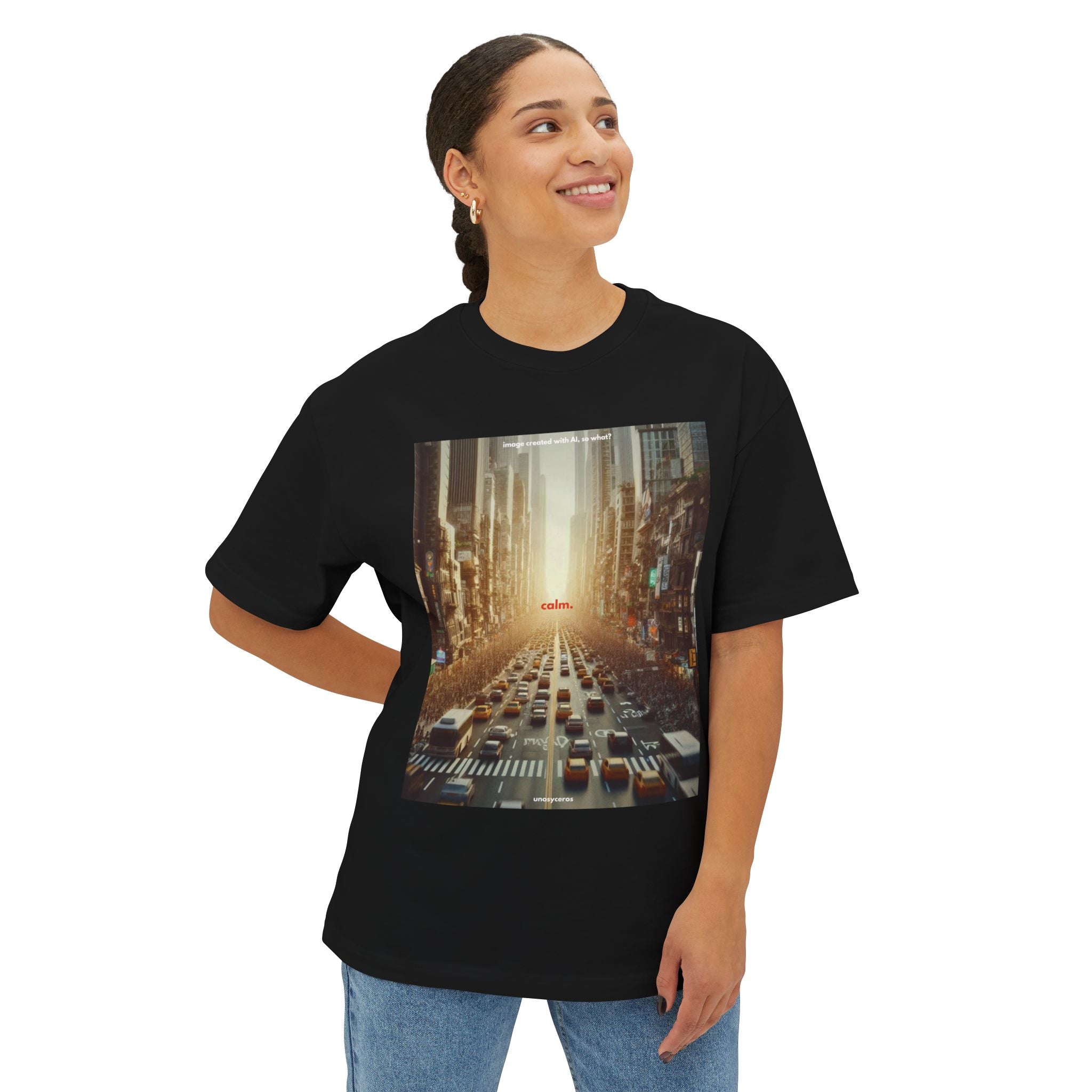Calm. - Unisex Oversized Boxy Tee