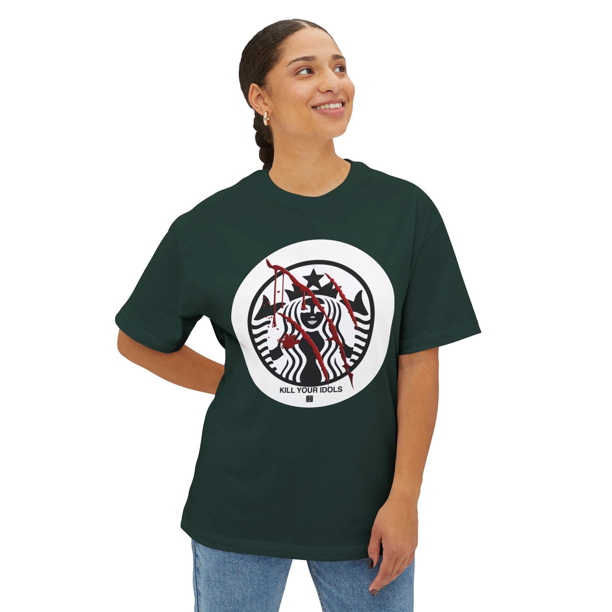 Starbucks 2 - Unisex Oversized Boxy Tee